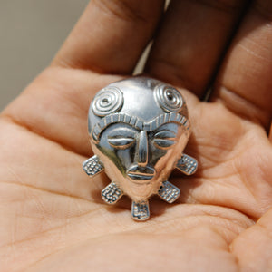Nia Silver Button Cover