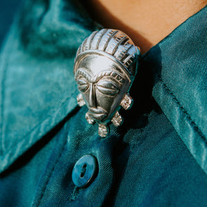 Nia Silver Button Cover