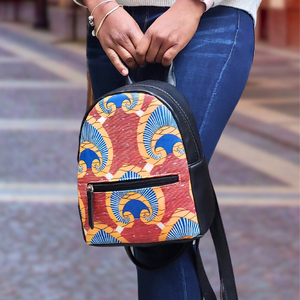 African Print Mini Backpack
