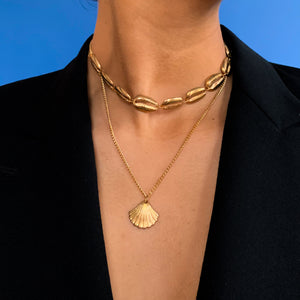 Necklace Gold Cauri
