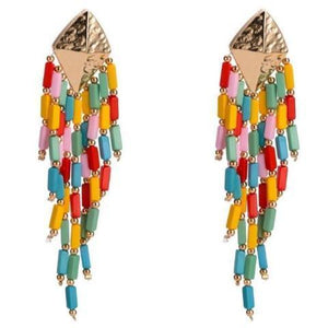 Long Colorful Earrings