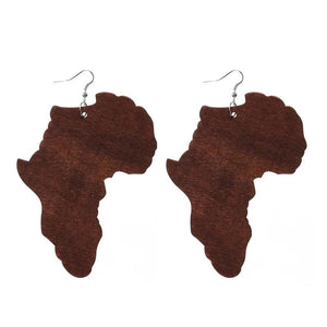 Africa Wood  Earrings